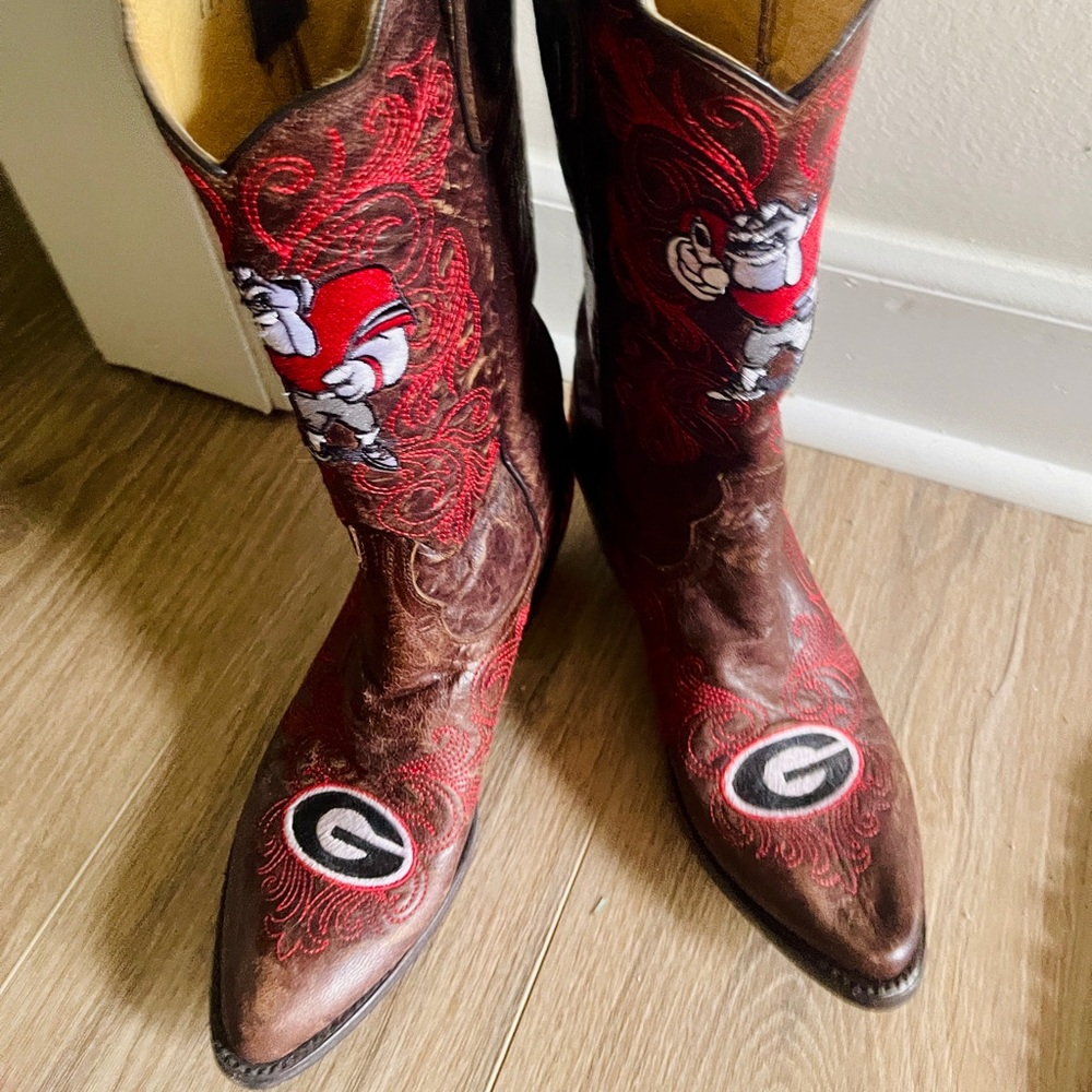 UGA Gameday Cowboy Boots Sz 7.5